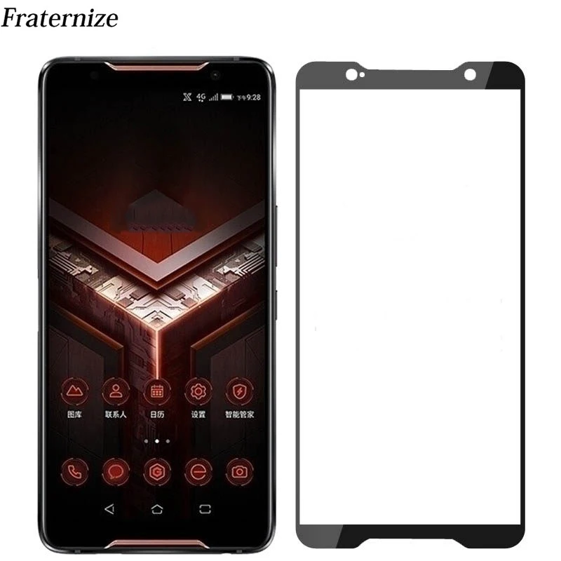 50 шт. оптовая продажа полный клей защита для экрана закаленное стекло Asus Rog Phone