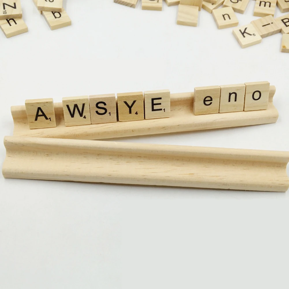 100 шт. Scrabble Алфавит плитка буквенный набор для скрапбукинга деревянный номер имя
