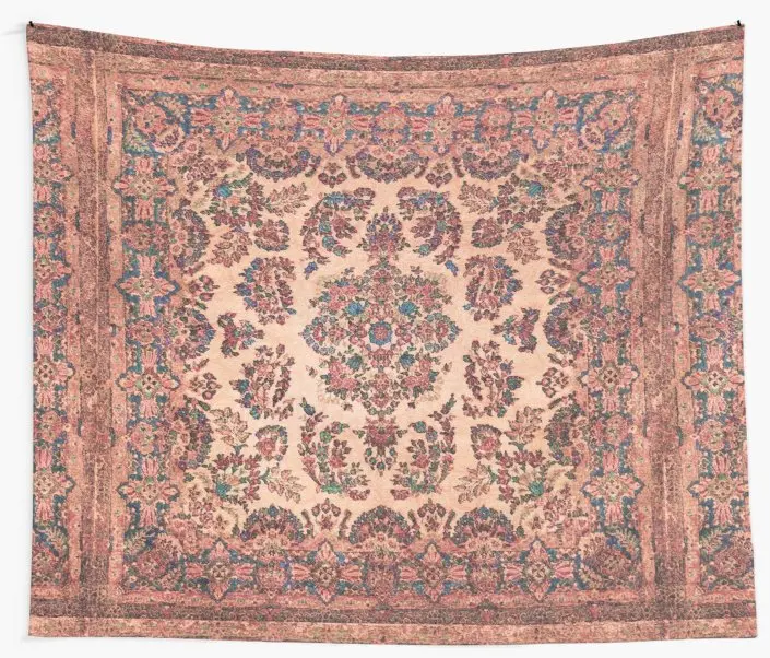 Персидский настенный гобелен с изображением пустынных цветов пляжное полотенце