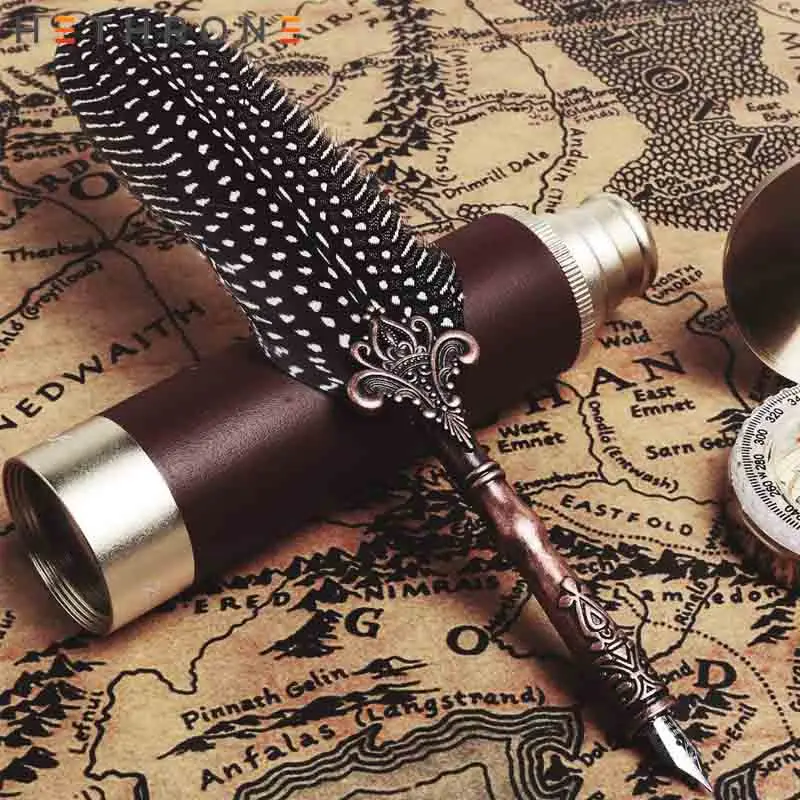 Hethrone волновой точки чернила перьевая ручка Винтаж перо Носки с рисунком