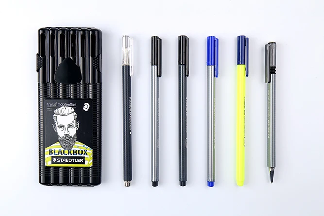 Немецкий Staedtler Triplus, черная офисная коробка, 0,5 мм, механический карандаш, фломастер, Перманентный маркер, ручка и набор карандашей, канцелярские принадлежности