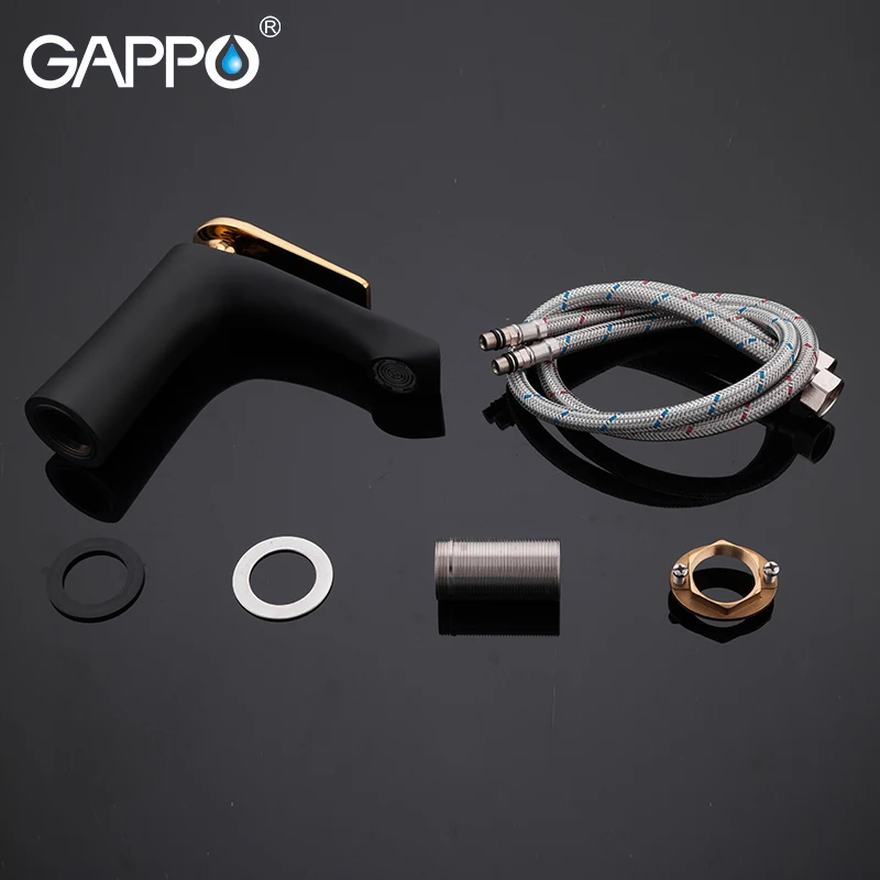 GAPPO черный золотой смеситель для раковины смесители ванной комнаты воды на