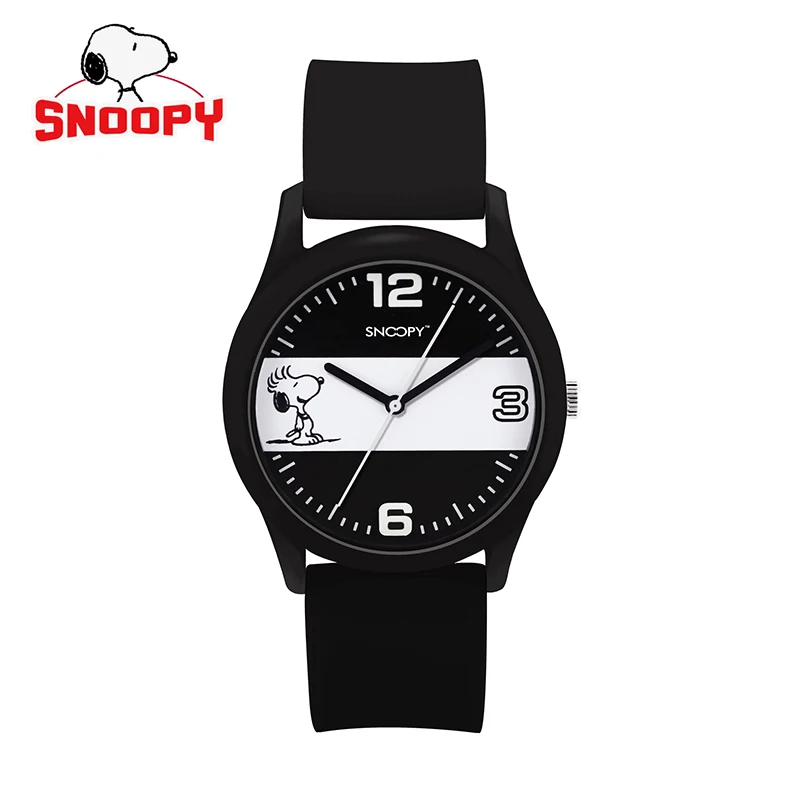 Часы наручные Snoopy Мужские кварцевые спортивные модные брендовые с силиконовым