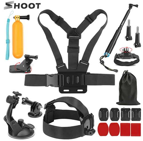 XTK41 Аксессуары для экшн-камеры GoPro Hero 7 6 5 4 Black Xiaomi Yi 4K Lite 2 SJCAM SJ7 Eken H9 Go Pro крепление для sony Nikon комплект - Цвет: XTK41