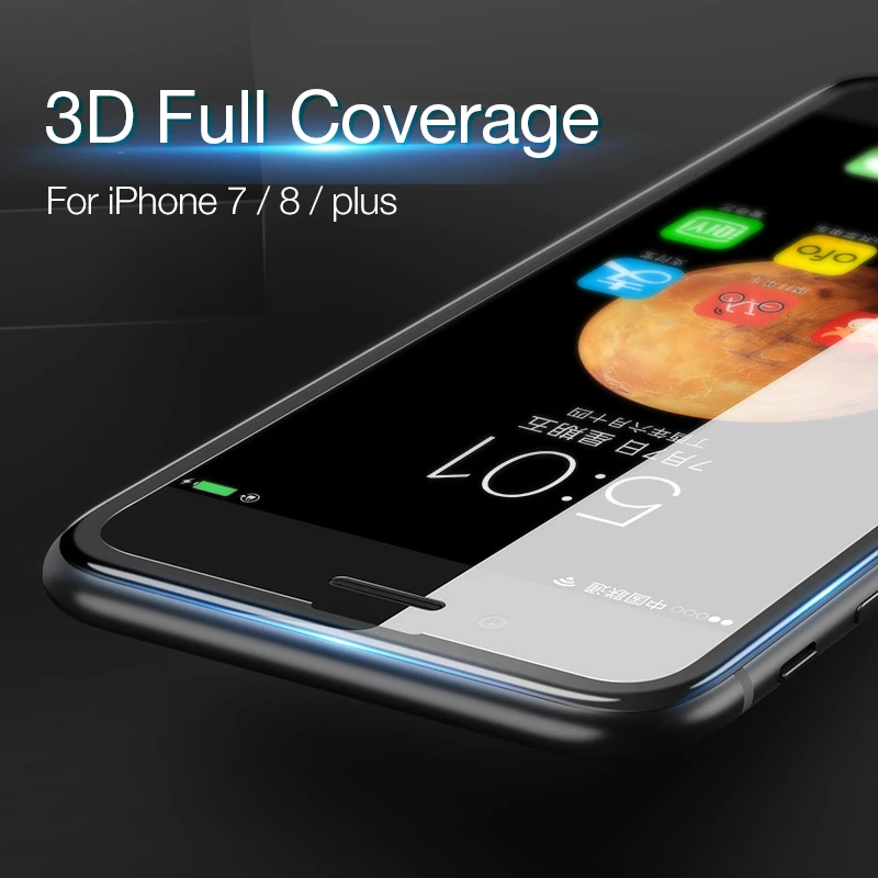 WIT @ WITACE 3 шт./лот 3D закаленное стекло для iphone 7 8 plus HD прозрачное полное покрытие
