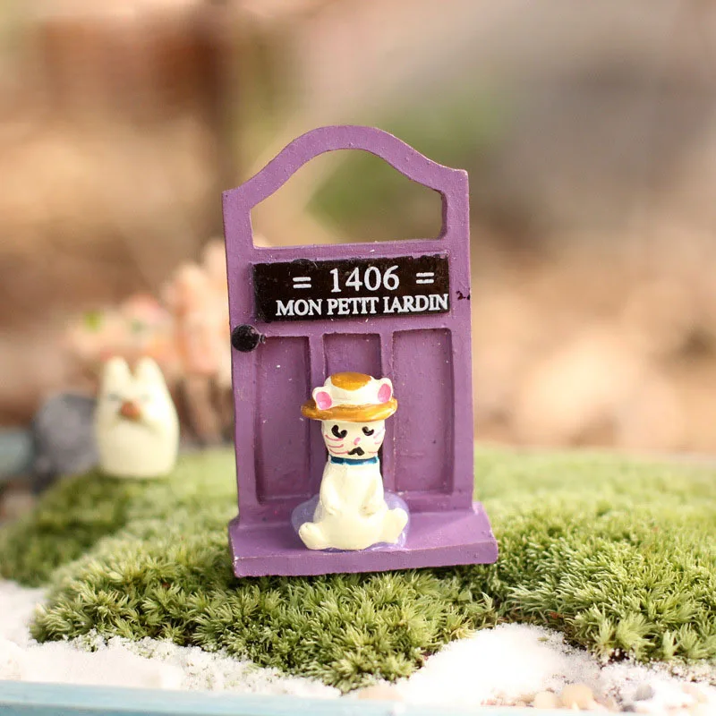 Миниатюрный домик для кошек животных сказочный сад фотоаксессуары