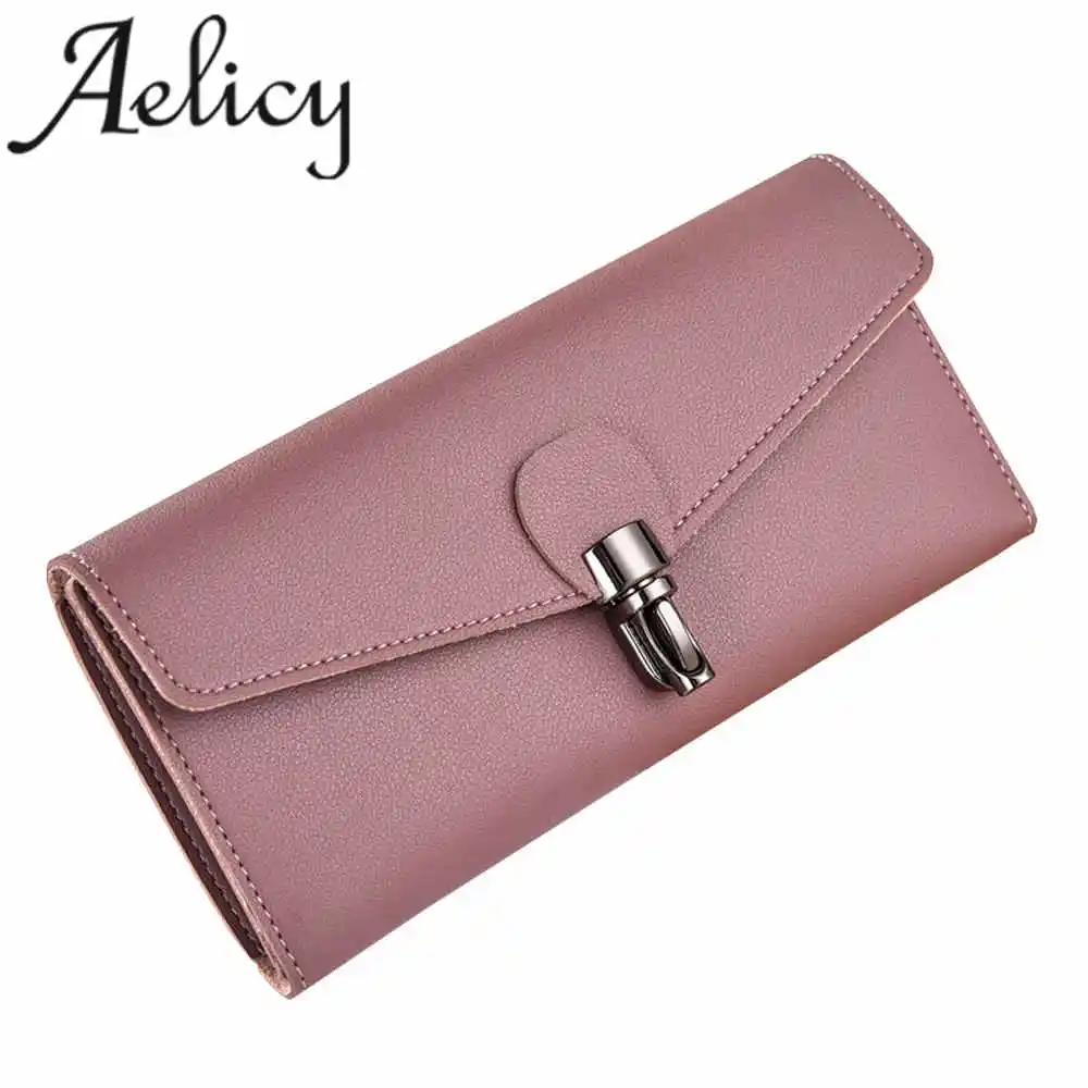 Aelicy Роскошный Кожаный клатч большой емкости высококачественный кошелек для