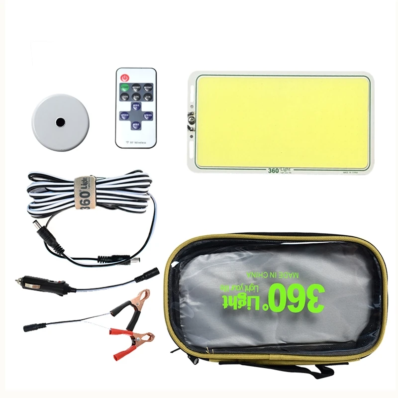 360light 300W 12V led фонарь для кемпинга светильник для похода дистанционное управление кемпинг фонари с магнитом для ремонта автомобиля заполнить Вечерние