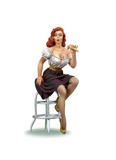 [Loong Way Miniatures] Andrea миниатюры Pin Up серии холодной клубники 75 мм Металлические