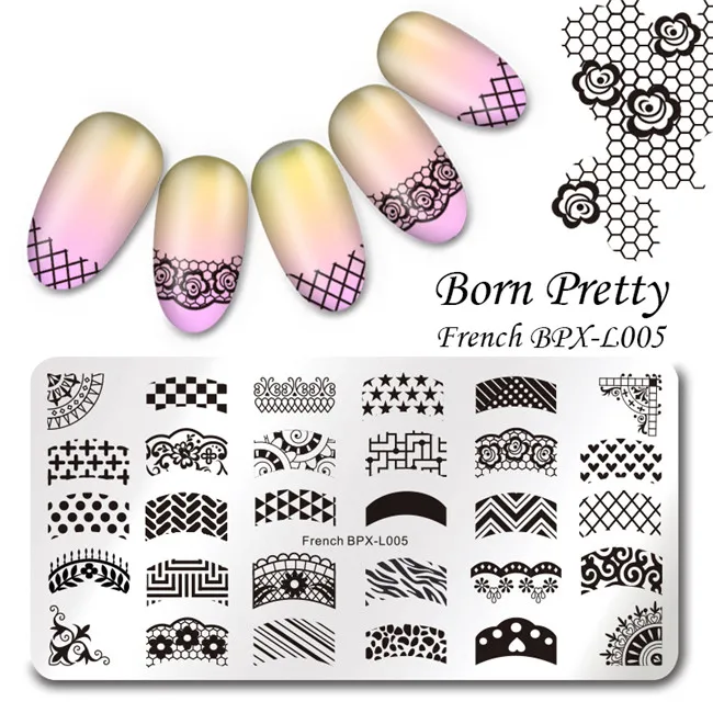 36242 BORN PRETTY 1 шт Рождество ногтей штамповки шаблон цветок животное геометрии Любовь День Святого Валентина прямоугольная пластина для стемпинга для нейл-арта - Цвет: 36242