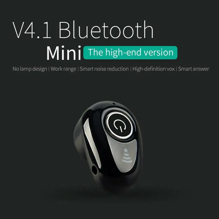 Ravi S650 мини Bluetooth наушники беспроводные невидимые гарнитура стерео с микрофоном