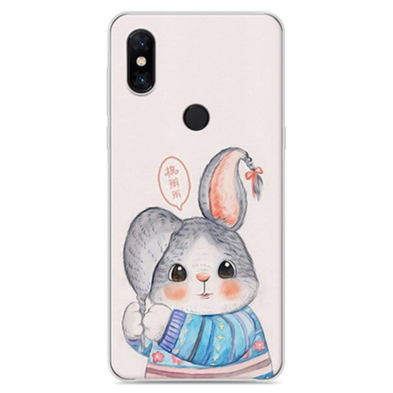 6 39 &quotЖесткий ПК чехол для xiaomi mi Mix 3 с мультяшным рисунком защитный miMix Mix3 задняя