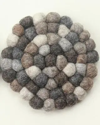 Круглая квадратная Подставка под стакан 1 шт. чашка ручной работы шарик из