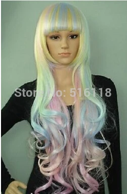 Горячее Надувательство! популярные Новая Мода Длинные Голубые розовый желтый