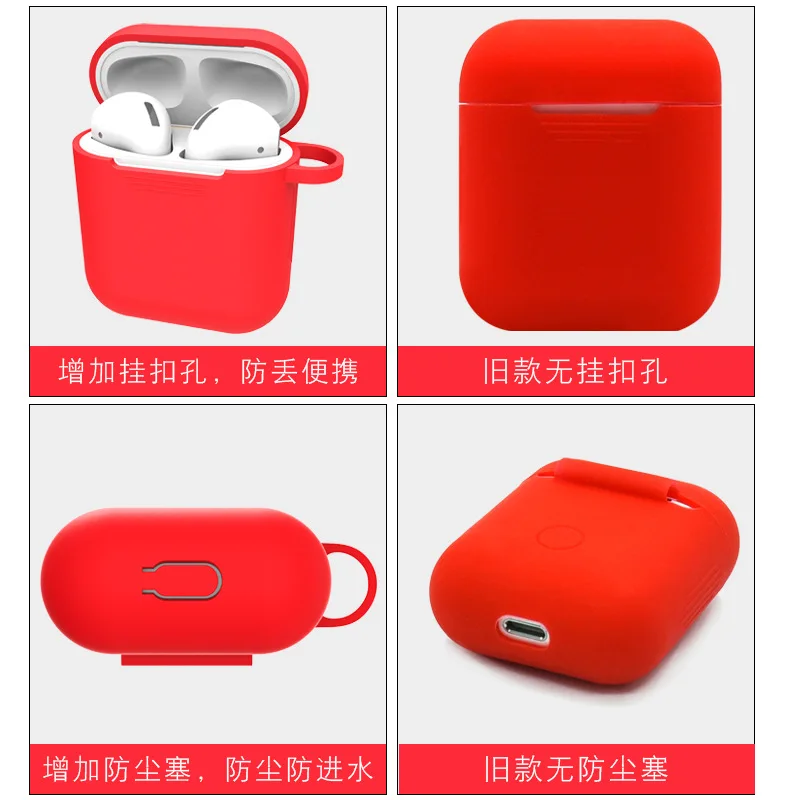 Мультяшный Мягкий силиконовый чехол для Apple Airpods противоударное покрытие