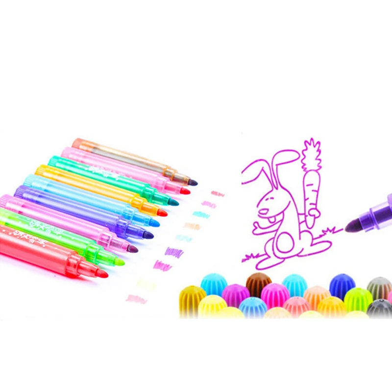 DIY украшения ручки дети живопись 12/24/36 шт. Акварель Pen Картина маркеры Книги по