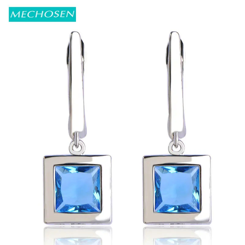 Новое поступление 7 классические цвета квадратных личность серьги цепочка