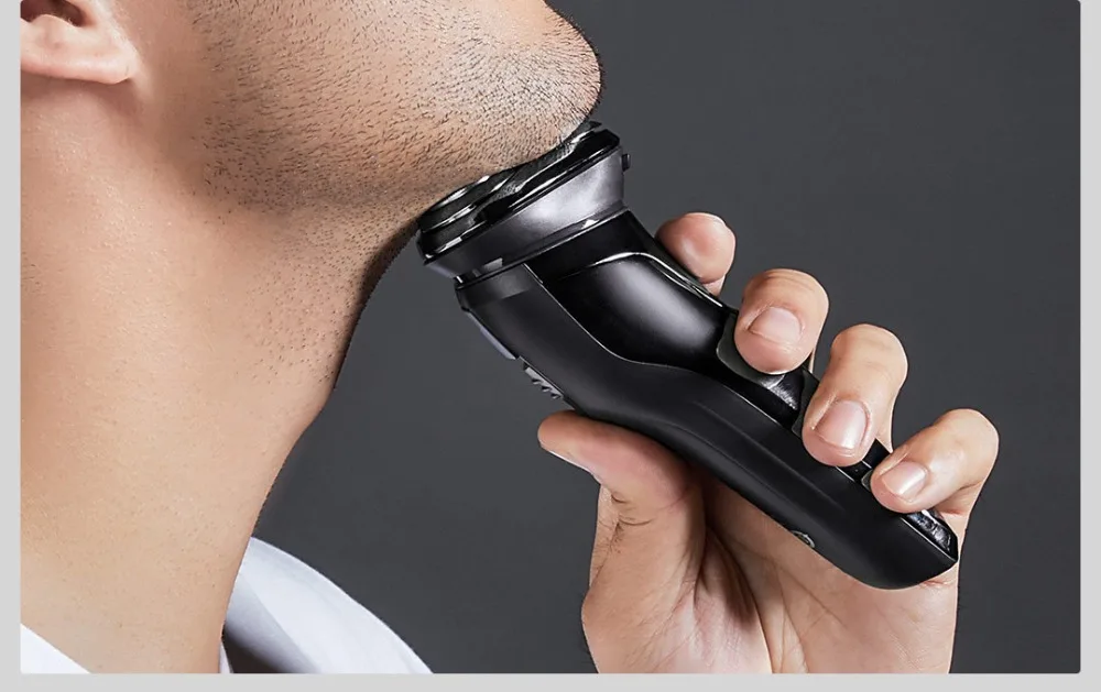 Xiaomi youpin так белый 3D интеллигентая(ый) управления бритвы интеллигентая(ый) травмозащитная USB быстрая зарядка IPX7 для сухой и влажной уборки двойного назначения Умный Замок