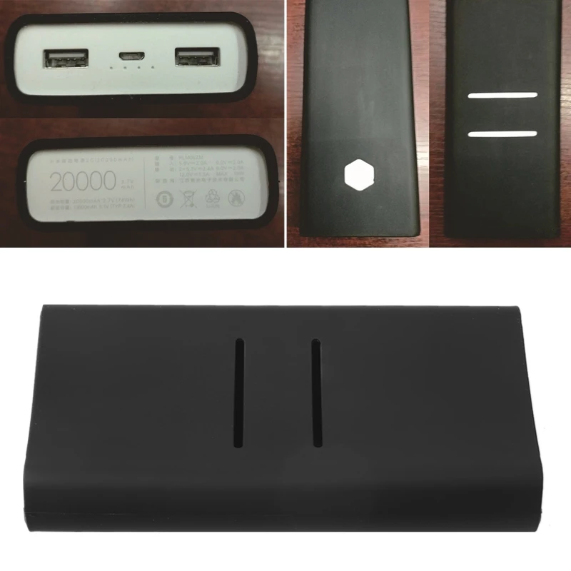 1 шт. Противоскользящий силиконовый защитный кожух для Xiaomi Mi 2C 20000 mAh power