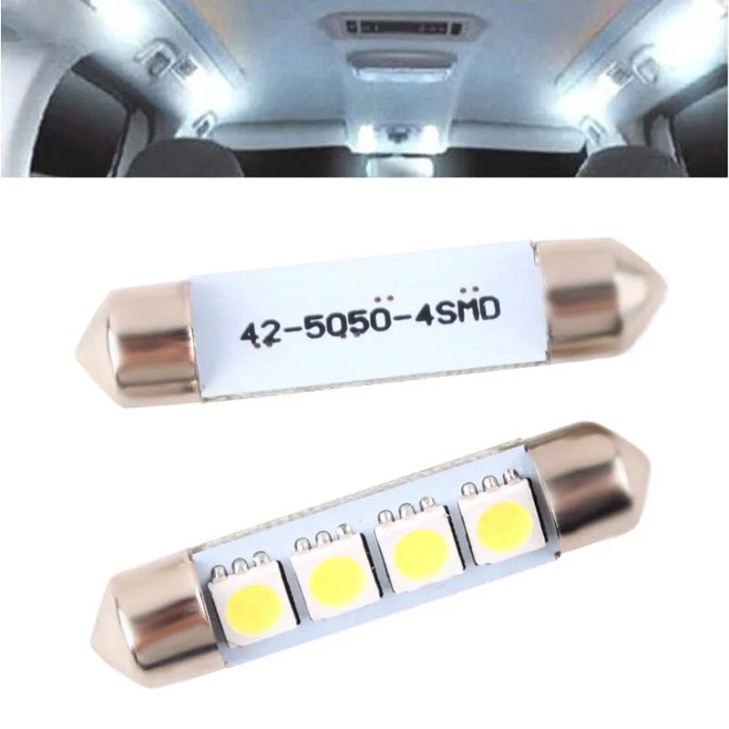 2x42 мм 4 SMD 5050 2 Вт низкое потребление Высокая мощность ультра долгий срок службы