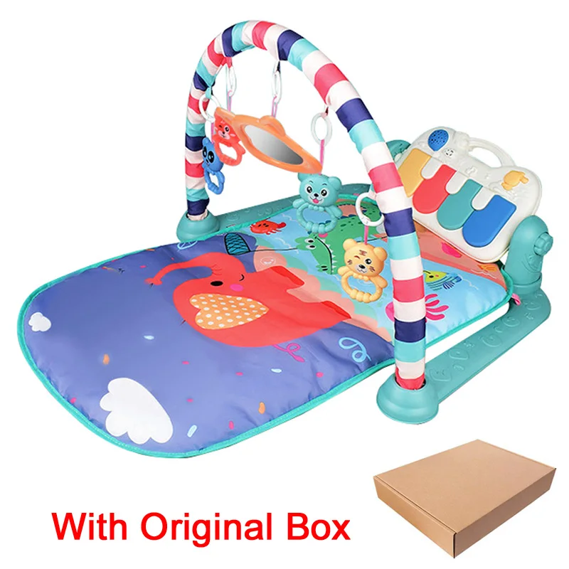 bol Original box Детский игровой коврик, детский коврик, развивающий коврик-головоломка с фортепианной клавиатурой и милым животным, детский игровой коврик для занятий ползанием, игрушки - Цвет: bol Original box