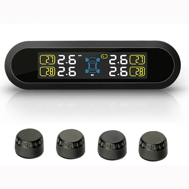 Tpms шины контроля давления интеллектуальная система 4 Внешний датчик солнечной