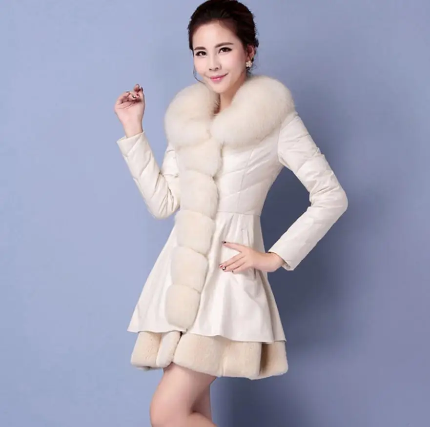 Женская зимняя куртка из искусственного лисьего меха wj1364|faux fur jacket|faux jacket pluswomen faux