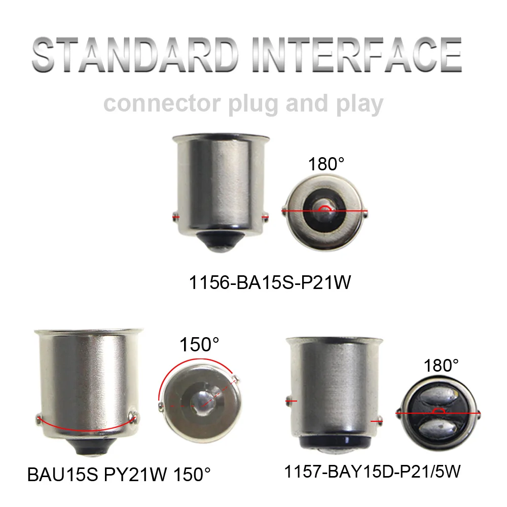 KEIN 2 шт. P21W BAU15S светодиодный автомобильные лампы 1156 ba15s 7506 1157 bay15d P21/5W PY21W S25 красные
