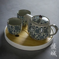 china jingdezhen blue and white porcelain kung fu tea pot teapot c antique ceramic handmade teaware kettle vintage tea set cups