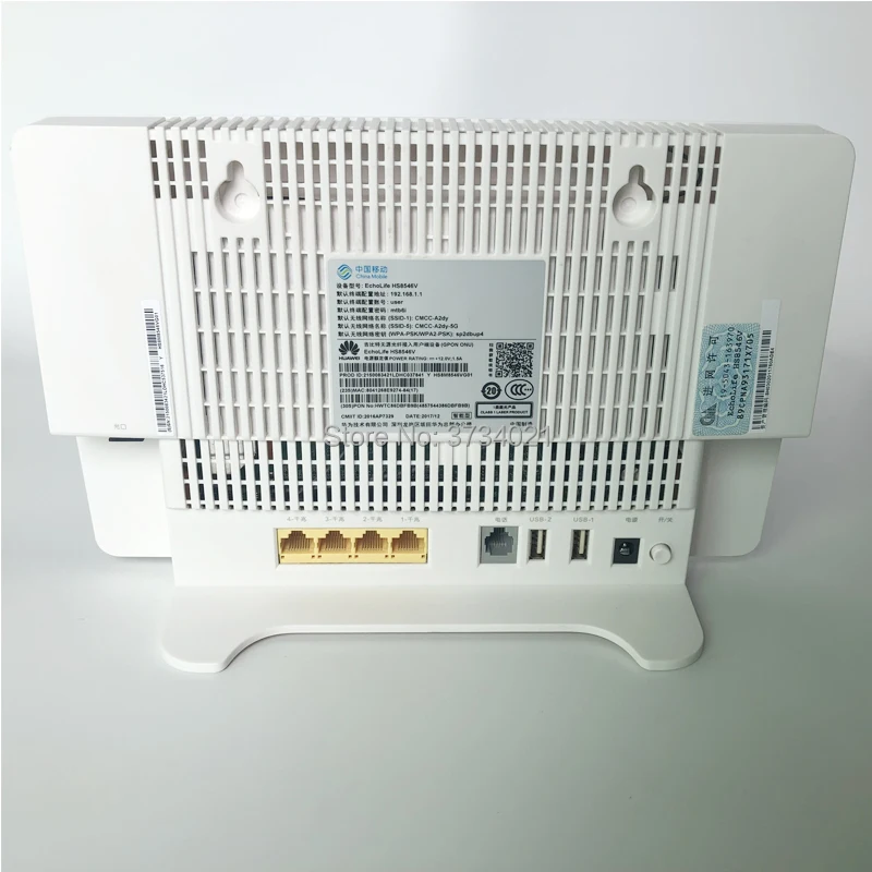 2 шт./лот huawei ont hs8546v gpon onu 4GE + 1TEL 2USB Wifi ПОРТ терминал de red optica такая же функция как HG8245H