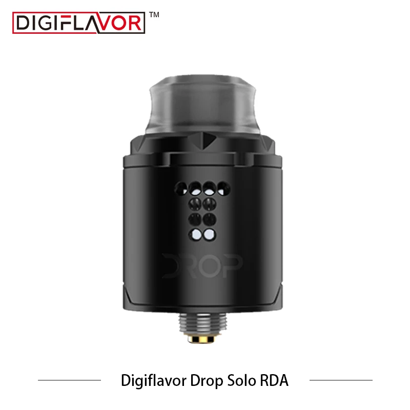 Оригинальный Digiflavor Drop Solo RDA одинарная катушка 22 мм капля с двумя колпачками