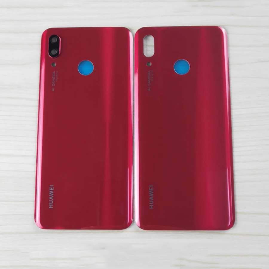 Оригинальная задняя крышка для huawei nova 3 Задняя стеклянная панель крышка батареи задняя дверь Корпус Замена nova 3+ клейкая PAR-LX1M TL00