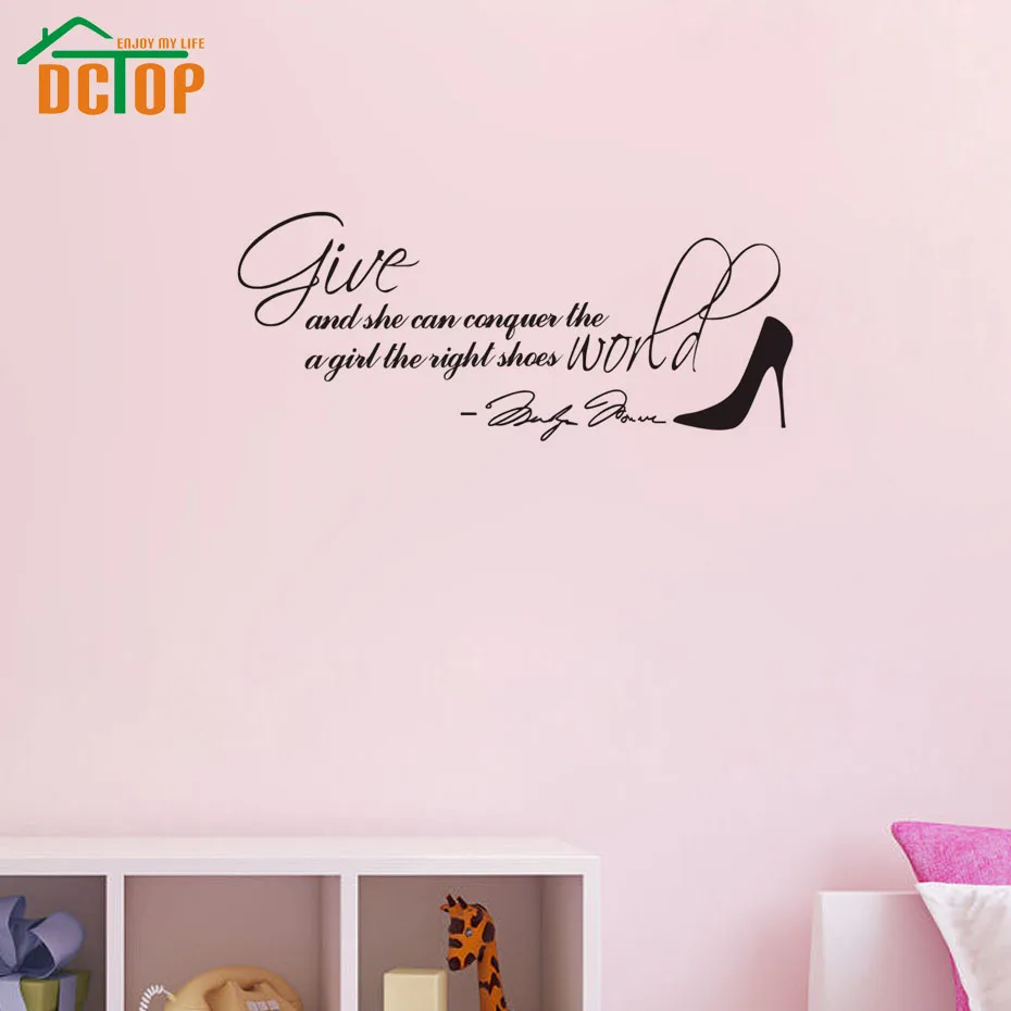 Мэрилин Монро наклейки на стену дать девушке правильную обувь декоративные