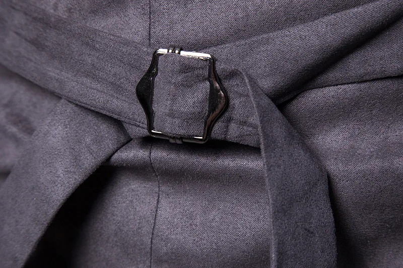 Мужской черный двубортный замшевый жилет 2019 модный костюм для жениха на свадьбу