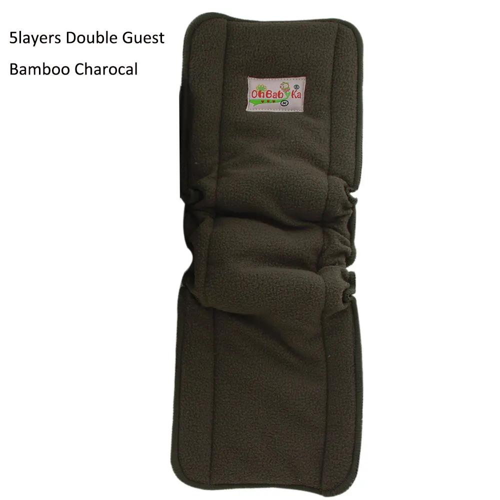 5layers 1pcs insert Ohbabyka/Новые брендовые многоразовые подгузники; детские тканевые подгузники из микрофибры велюра; моющиеся брюки; детские подгузники; моющиеся - Цвет: 5layers 1pcs insert