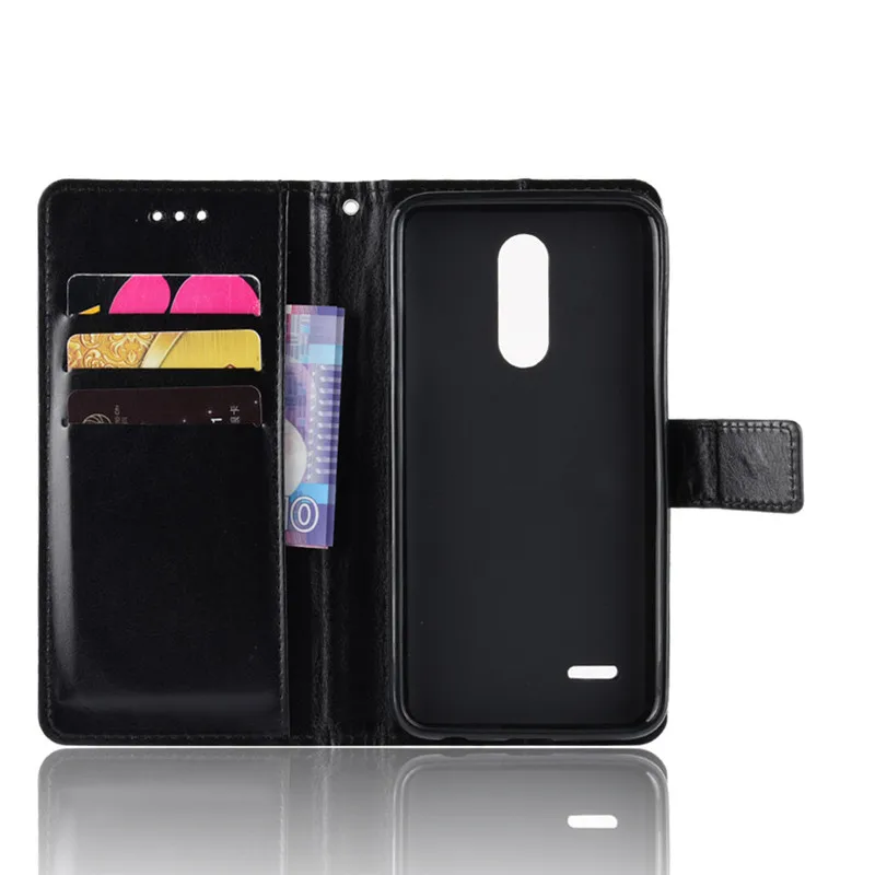 Чехол для LG K10 2018 чехол роскошный откидной бумажник обложка на заднюю панель из
