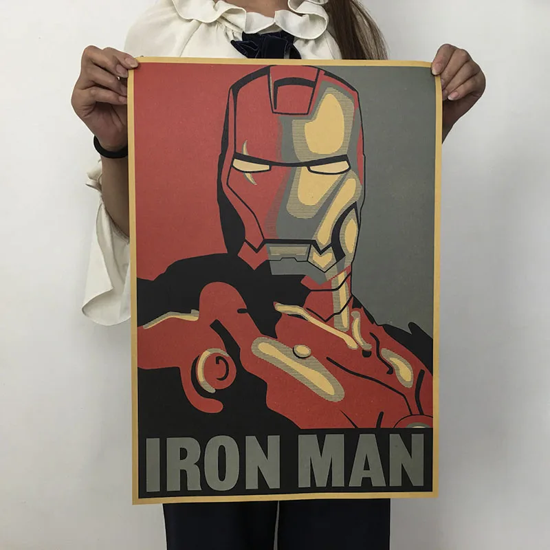 Mling 51,5x36 см фильм серия Marvel плакат Мстители ретро постер наклейки на стену для Гостиная украшение дома