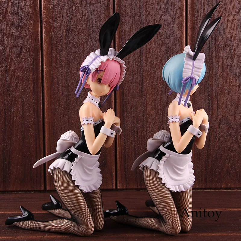 Re: жизнь в другом мире от Zero ReZero Rem Ram Bunny Girl ПВХ Аниме Фигурка Коллекционная модель игрушки