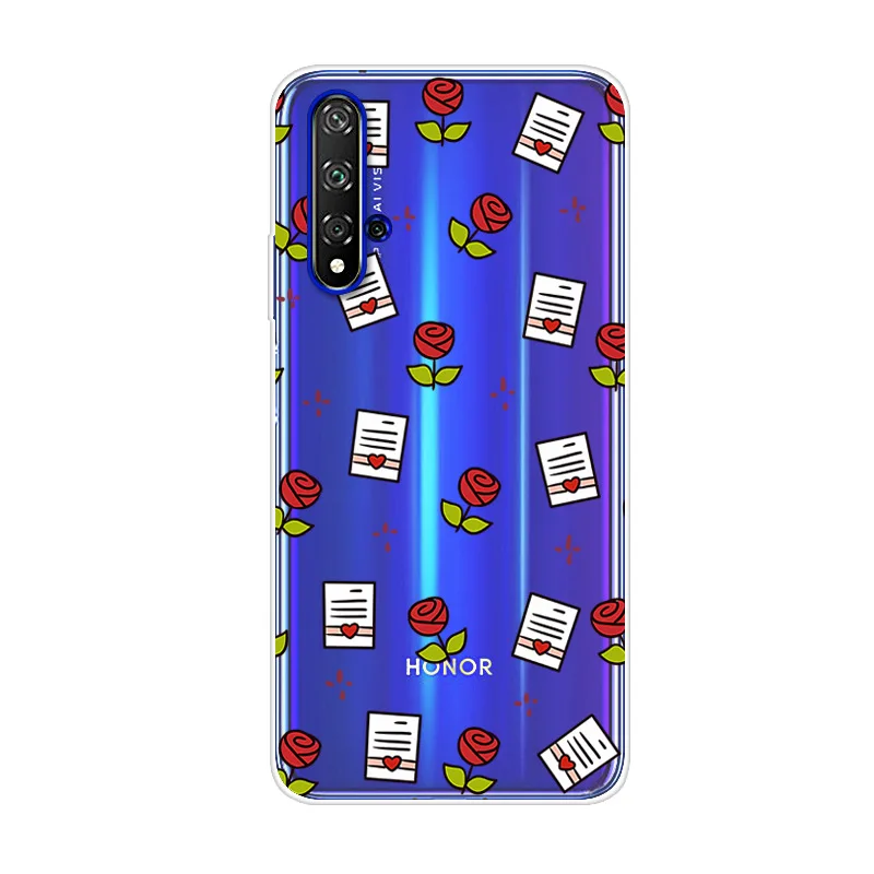 Чехол для Huawei Honor 20S 6 15 дюйма силиконовый чехол с принтом на заднюю панель мягкий
