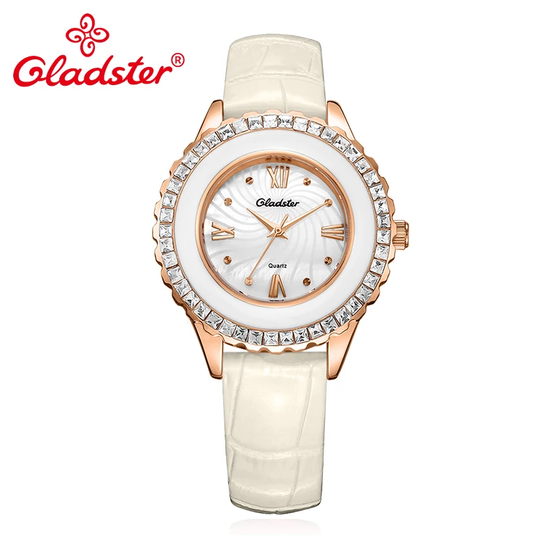 Часы Gladster женские с японским механизмом Модные Роскошные Кварцевые наручные