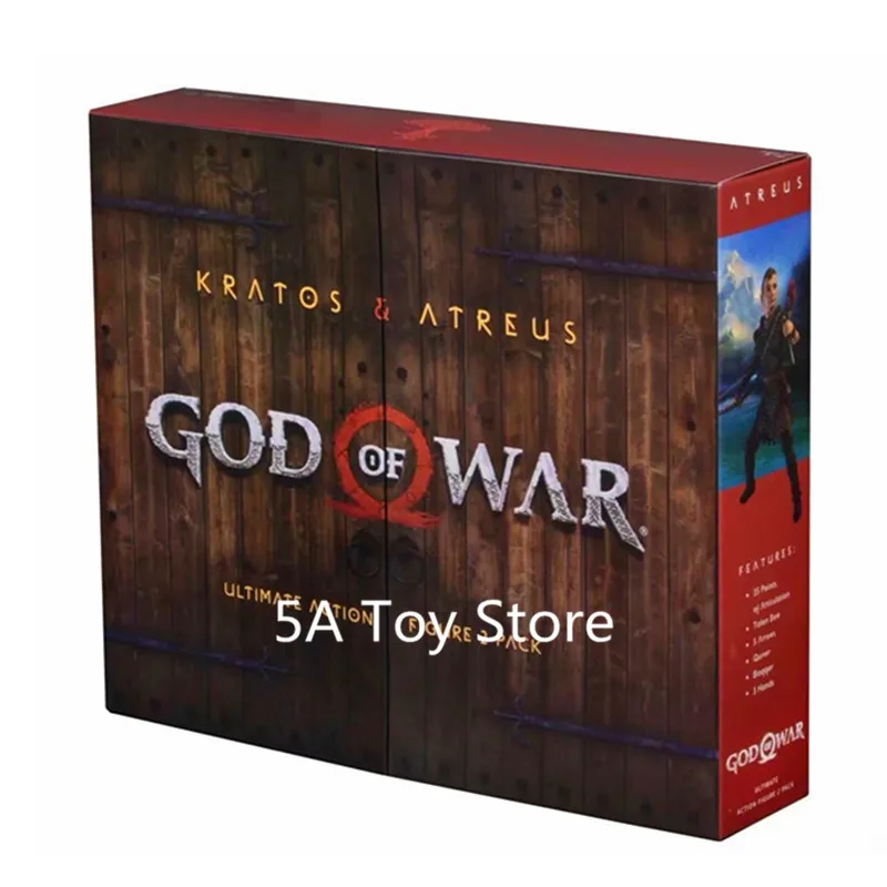 Kratos and Atreus Игрушки NECA God Of War 4 Kratos& Atreus Ultimate, 2 шт. в упаковке, Коллекционная модель, игрушка, кукла - Цвет: Kratos and Atreus