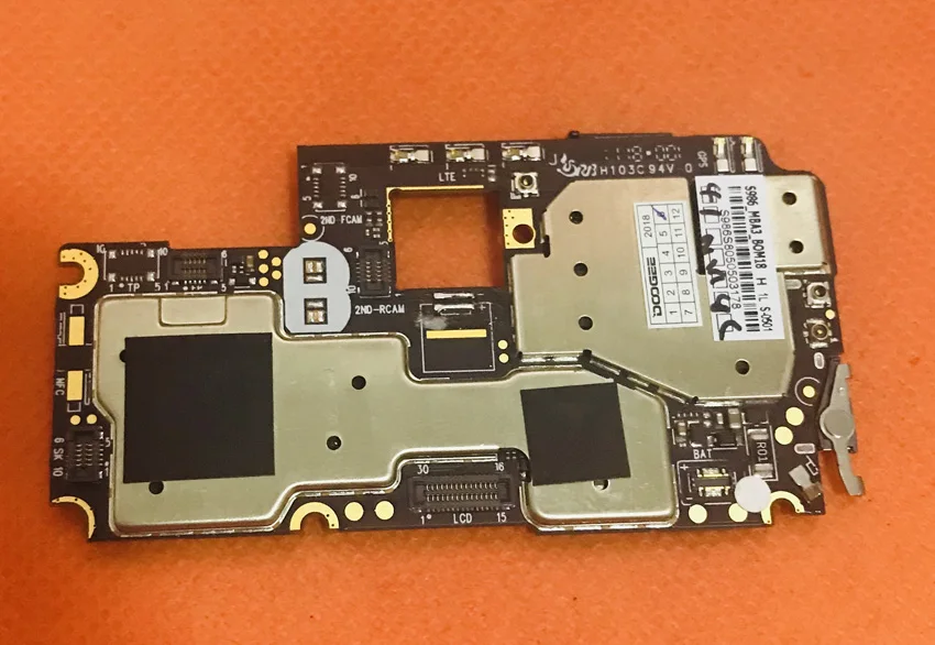 Б/у оригинальная материнская плата 6 ГБ ОЗУ + 64 Гб ПЗУ для DOOGEE BL9000 Helio P23 Octa Core