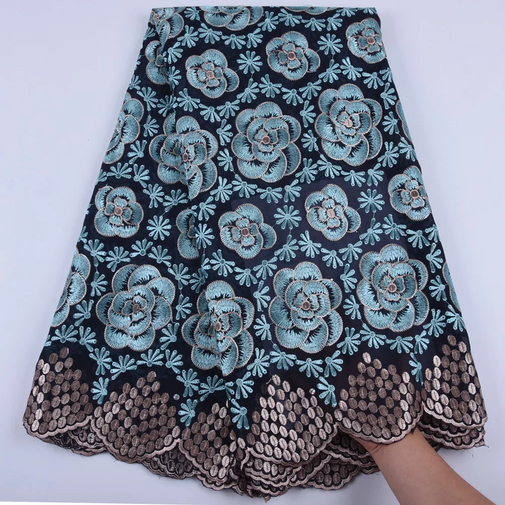 Африканская сухая кружевная ткань с камнем Высококачественная швейцарская