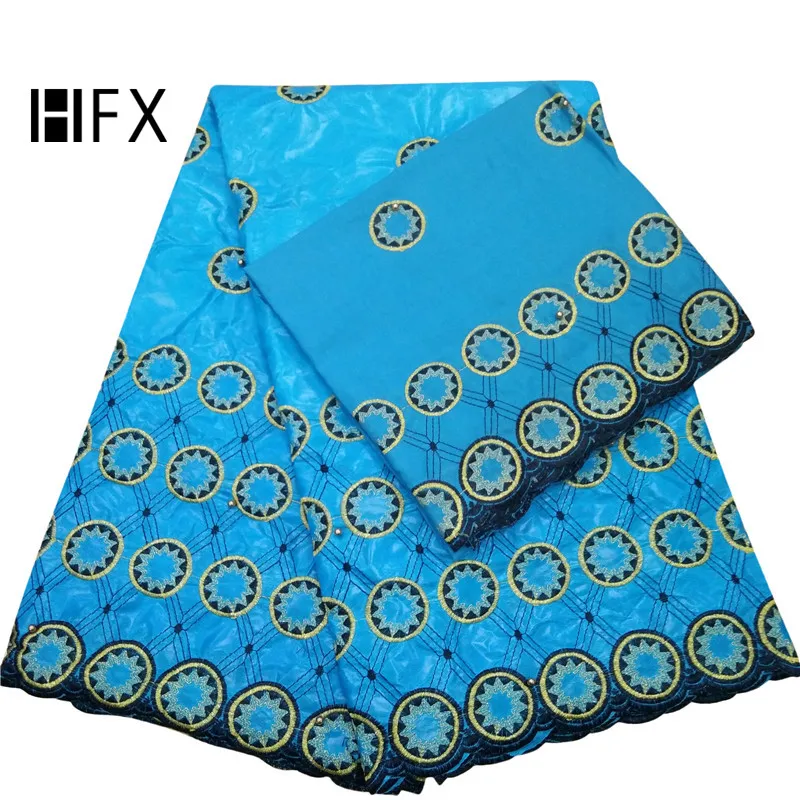 HFX африканская ткань белый/розовый Нигерия вышитые Базен Riche Getzner свадебное