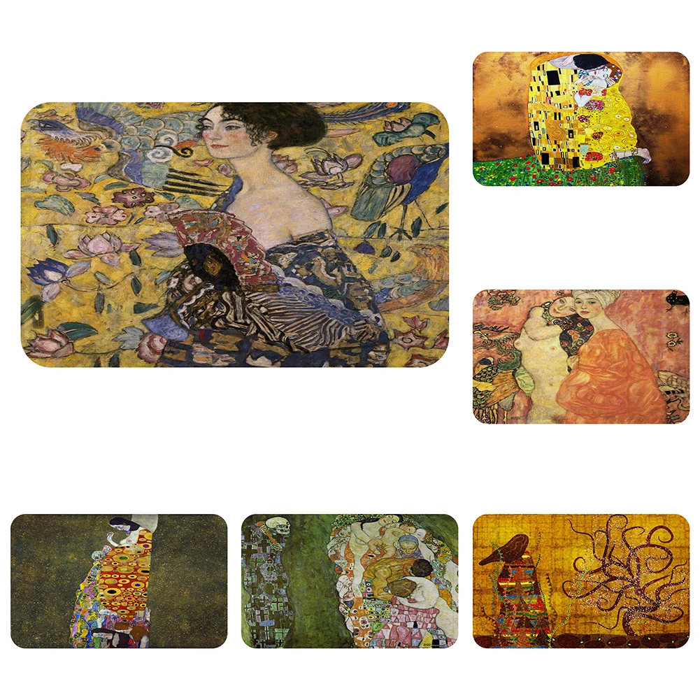 Женский коврик для ванной Gustav Klimt декоративный Противоскользящий автомобиля