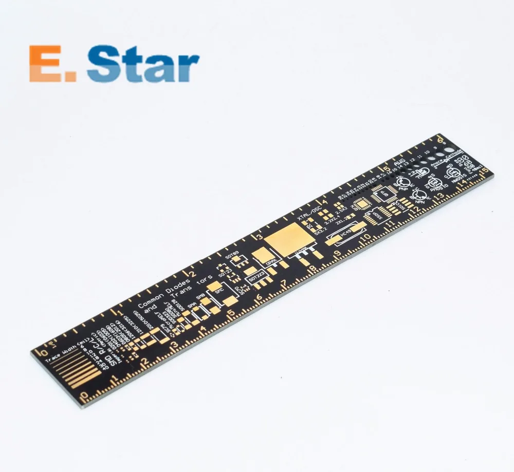 1 шт. линейка PCB для электронных инженеров устройство изготовления щек