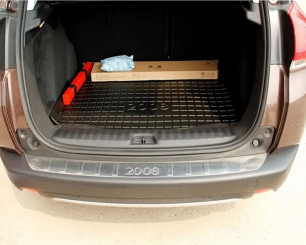 Автомобиль-охватывает 304 Нержавеющая сталь Задний бампер протектор Подоконник 1