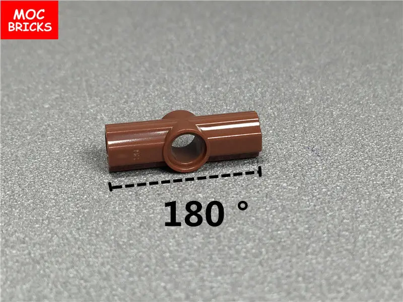 100 шт./лот MOC кирпичи техника ось и контактный разъем под углом #2 - 180 градусов
