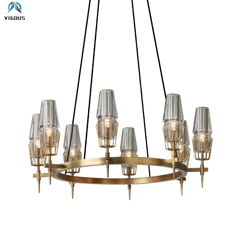 

RH Loft Straight 10/ 12 Light E14 Edison Led Pendant Light Dining Room Metal Pendant Lamp American Villa Luxury Hanging Lamp