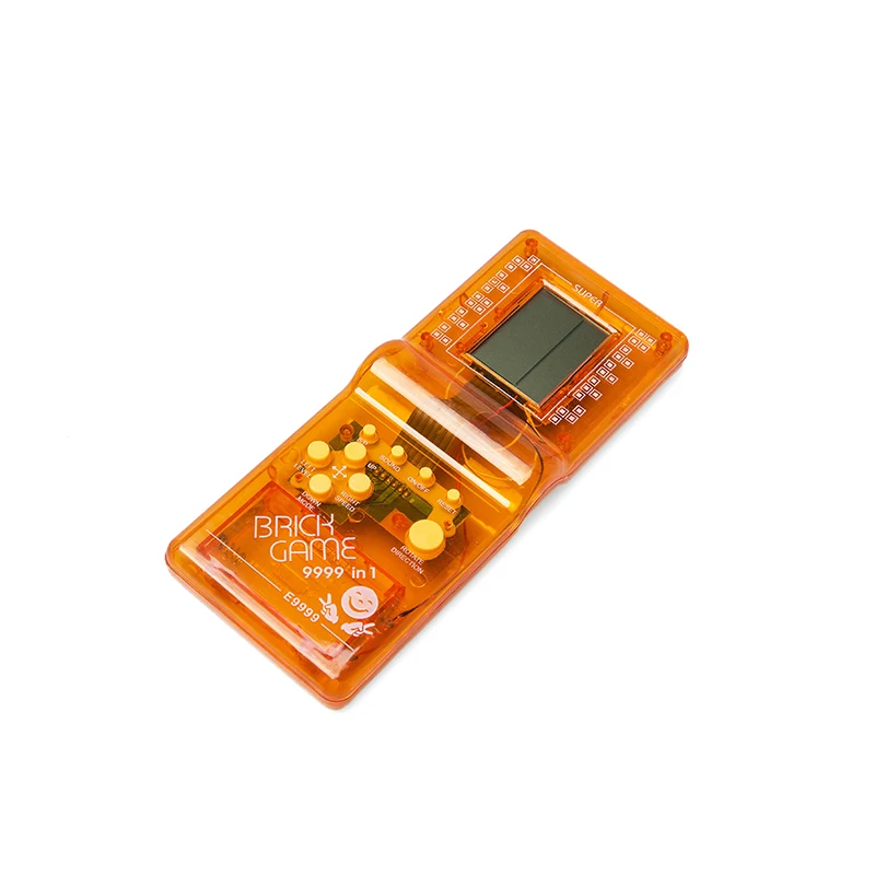 Прозрачный ручной классический Тетрис кирпичная игра игровой автомат детская